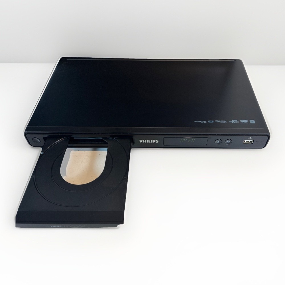 Phillips DVP3560/F7 DVD Player Progressive Scan HDMI With Remote & Cables Works!